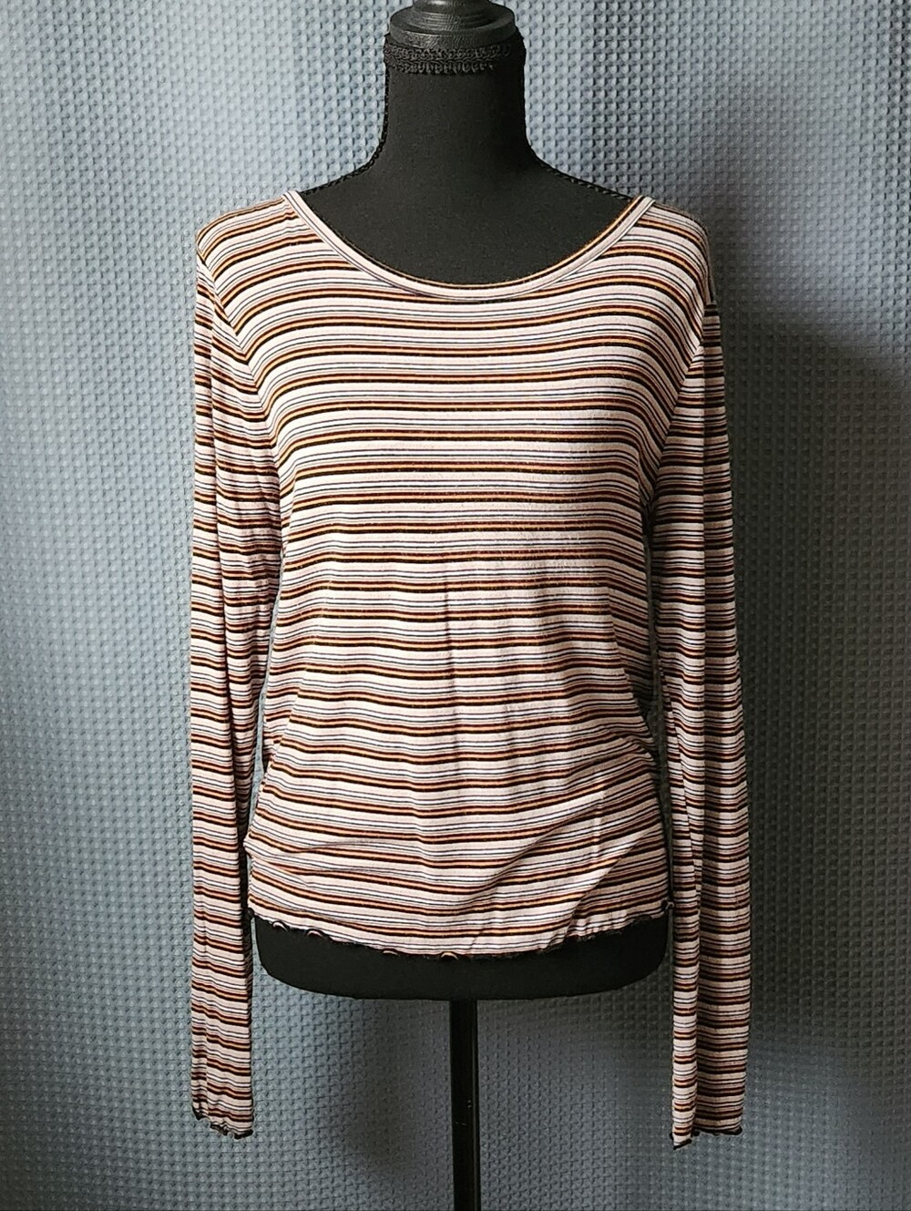 Mudd Multicolored Striped Long Sleeve Top
